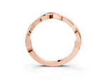 Rose gold Infinity Twisted Plain Band_3