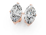 Rose gold Marquise Cut Diamond Stud Earrings_1