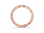 Rose gold Marquise Diamond Eternity Band with U-Prong Setting_3