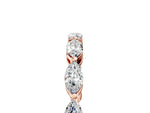 Rose gold Marquise Diamond Eternity Band with U-Prong Setting_5