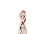 Rose gold Marquise Diamond Pavé Eternity Band with Bezel Setting_5