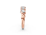Rose gold Marquise Diamond Wave Band with Channel Setting_2