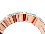 Rose gold Marquise Diamond Wave Band with Channel Setting_4