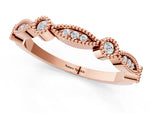 Rose gold Milgrain Bezel and Marquise Diamond Band_1
