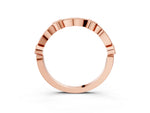 Rose gold Milgrain Bezel and Marquise Diamond Band_3