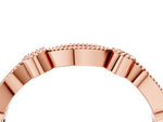 Rose gold Milgrain Bezel and Marquise Diamond Band_4