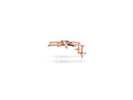 Rose gold Pavé Diamond Starburst Stud Earrings_1