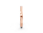 Rose gold Pavé Round Diamond Channel Set Band_2