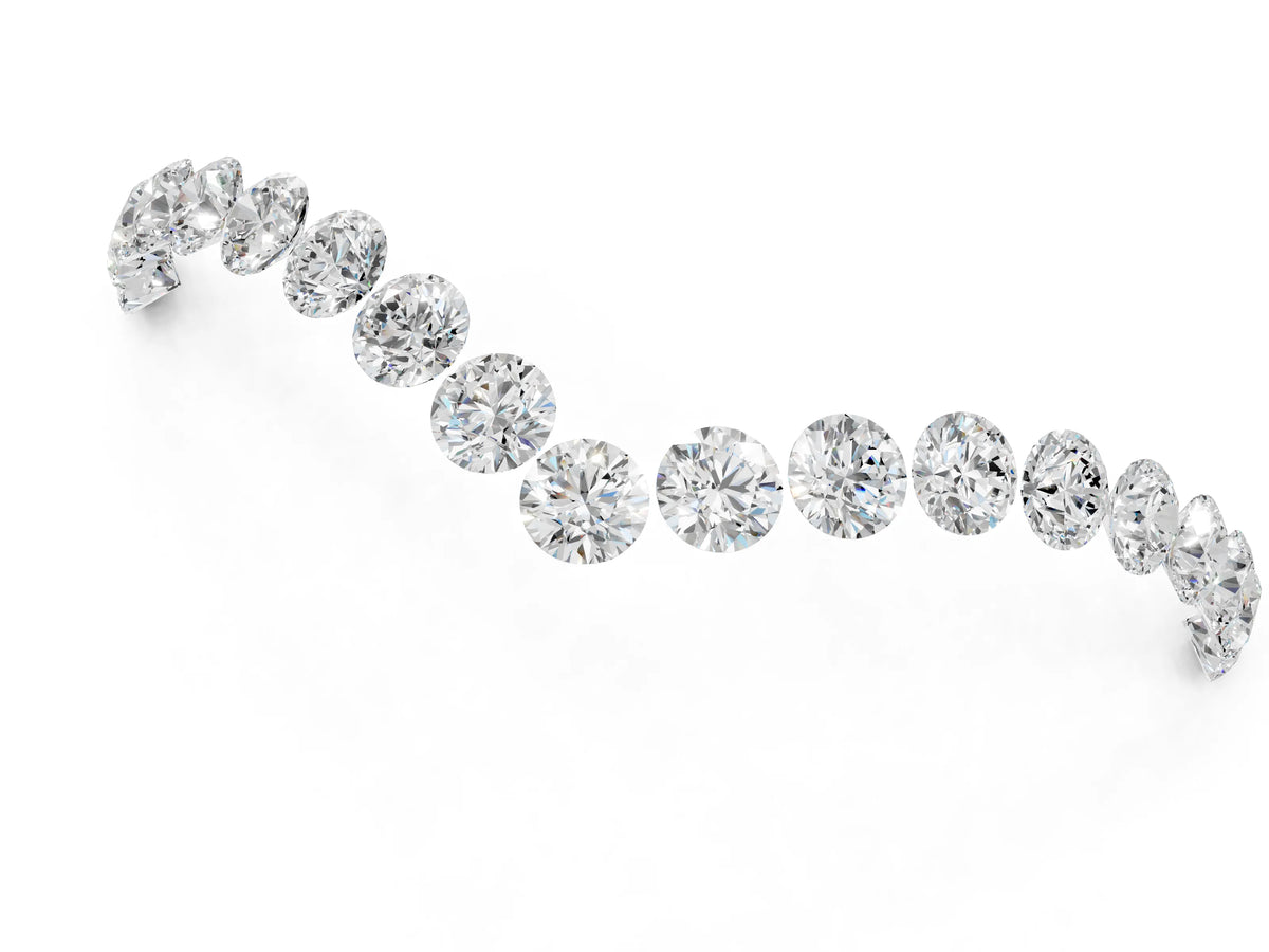 Rose gold Pavé Round Diamond Chevron Band with Shared Prong Setting_1