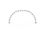 Rose gold Pavé Round Diamond Chevron Band with Shared Prong Setting_3
