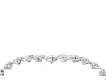 Rose gold Pavé Round Diamond Chevron Band with Shared Prong Setting_4