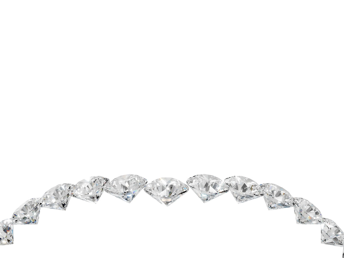 Rose gold Pavé Round Diamond Chevron Band with Shared Prong Setting_4