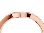 Rose gold Pavé Round Diamond Contour Band with Channel Setting_4