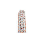Rose gold Pavé Round Diamond White Gold Eternity Band_5