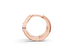 Rose gold Pear Diamond Silhouette Hoop Earrings_1