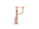Rose gold Pear, Marquise and Round Diamond Sacramento Drop Earrings_1
