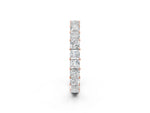 Rose gold Princess Cut Diamond Eternity Band with Channel Setting and Shared Prong_2