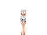 Rose gold Prong Set Round Diamond Half-Eternity Band_5