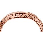 Rose gold Round Cut Channel Set Wave Band with Pavé Setting_4