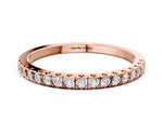 Rose gold Round Cut Diamond Pavé Set Eternity Band