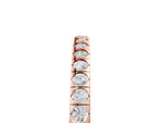Rose gold Round Cut Diamond Pavé Set Eternity Band_5