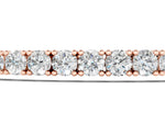 Rose gold Round Cut Diamond Tennis Bracelet with Box Chain and Four-Prong Setting_1