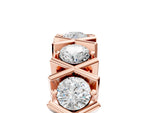 Rose gold Round Diamond Channel Set Band with X-Prong Detail_5