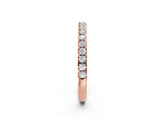 Rose gold Round Diamond Classic Half Eternity Band with Shared Prong Setting_2