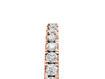 Rose gold Round Diamond Classic Half Eternity Band with Shared Prong Setting_5
