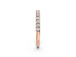 Rose gold Round Diamond Eternity Band with Prong Setting_2