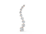 Rose gold Round Diamond Graduated Prong Set Pendant