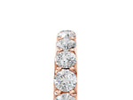 Rose gold Round Diamond Half Eternity Band with Classic Prong Setting_5