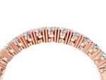 Rose gold Round Diamond Half-Eternity Band with Shared Prong Setting_4