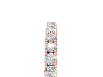 Rose gold Round Diamond Half-Eternity Band with Shared Prong Setting_5