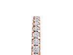 Rose gold Round Diamond Half Eternity Prong Set Band_5