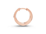 Rose gold Round Diamond Mosaic Hoop Earrings_1