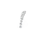 Rose gold Round Diamond Pavé Curved Band with Shared Prong Setting_2