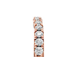 Rose gold Round Diamond Pavé Curved Eternity Band with Shared Prong Setting_5