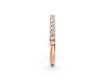 Rose gold Round Diamond Pavé Eternity Band with Micro Prong Setting_2