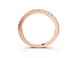 Rose gold Round Diamond Pavé Eternity Band with Micro Prong Setting_3