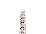 Rose gold Round Diamond Pavé Eternity Band with Micro Prong Setting_5