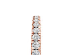 Rose gold Round Diamond Pavé Eternity Band with U-Prong Setting_5