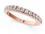 Rose gold Round Diamond Pavé Eternity Band_1