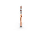 Rose gold Round Diamond Pavé Eternity Band_2
