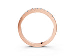 Rose gold Round Diamond Pavé Eternity Band_3