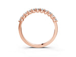 Rose gold Round Diamond Pavé Half-Eternity Band_3