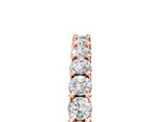 Rose gold Round Diamond Pavé Half-Eternity Band_5