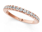 Rose gold Round Diamond Pavé Set Eternity Band with Micro Prong Setting_1