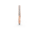 Rose gold Round Diamond Pavé Set Eternity Band with Micro Prong Setting_2