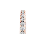 Rose gold Round Diamond Pavé Set Eternity Band with Micro Prong Setting_5